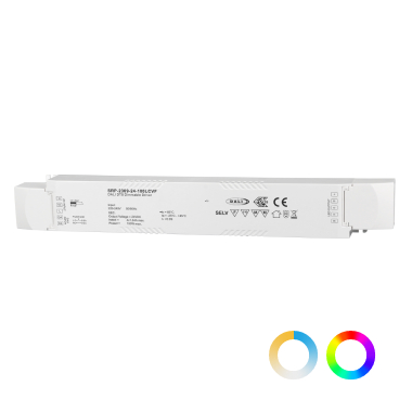 100W恒壓24V DALI-2 DT8 長條形4通道調光調色電源